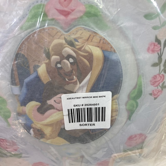 Disney Loungefly Beauty and the Beast Mirror Mini Backpack Sealed NWT - Picture 3 of 16